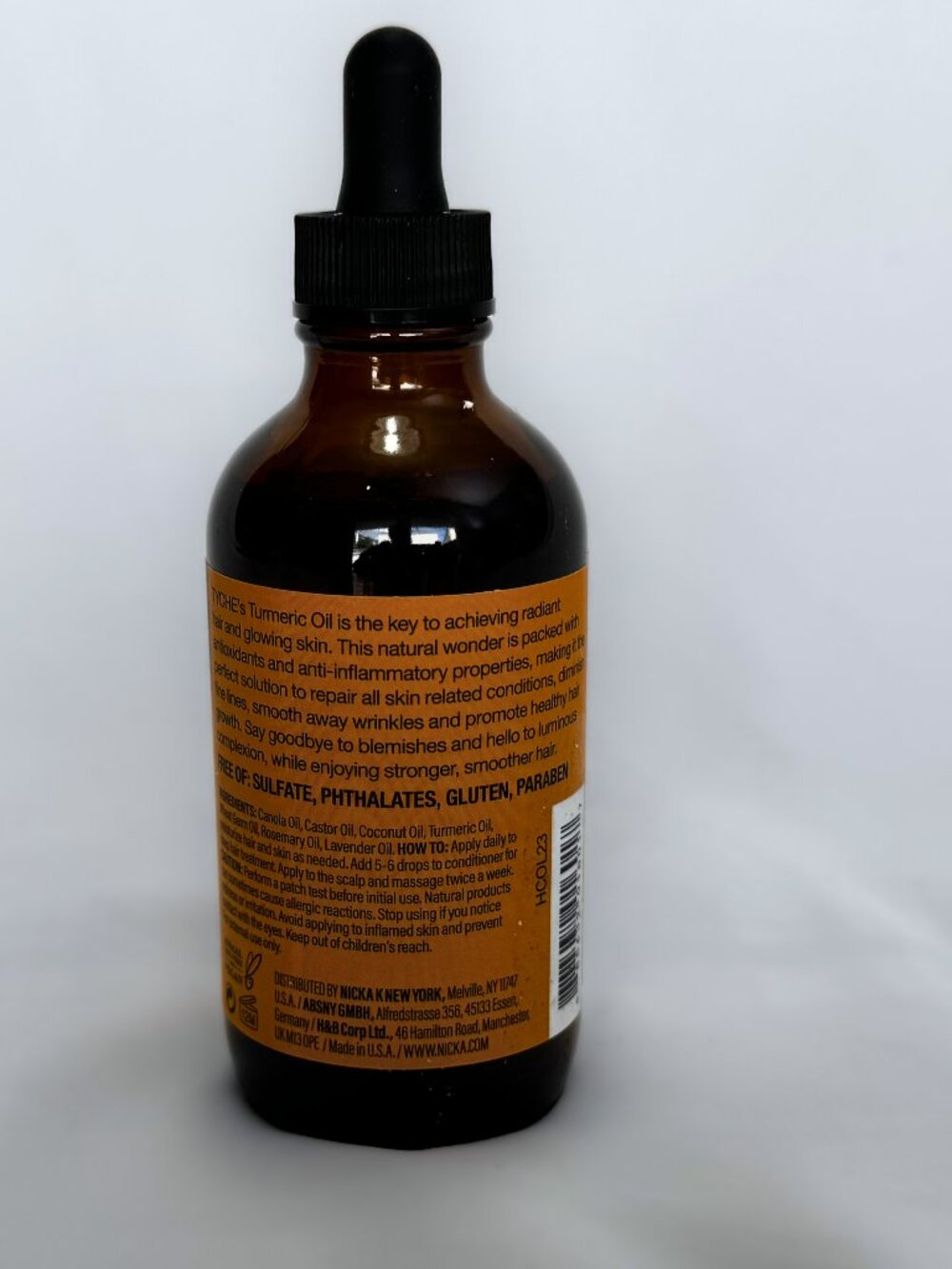 2 Pack Tyche Turmeric Curcumin Complex Hair Oil Nourishes & Rejuvenates 4 fl oz - Picture 2 of 3